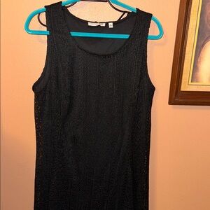 Notations Black eyelet Lace Dress